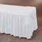 Hoffmaster 14Ft x 29" White Plastic Tableskirts, PK6 110010 - alternate 1